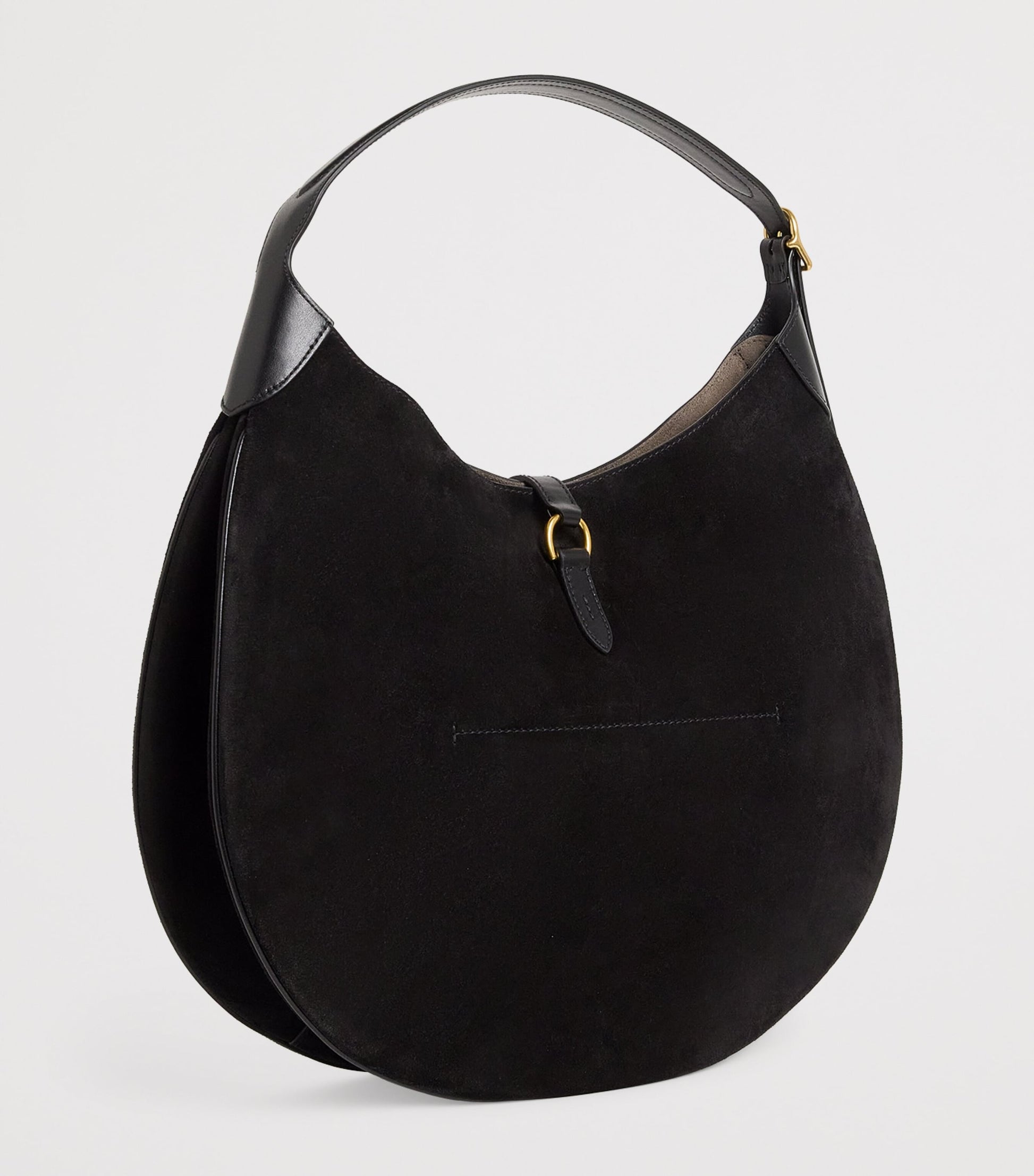 Medium Suede ID Shoulder Bag