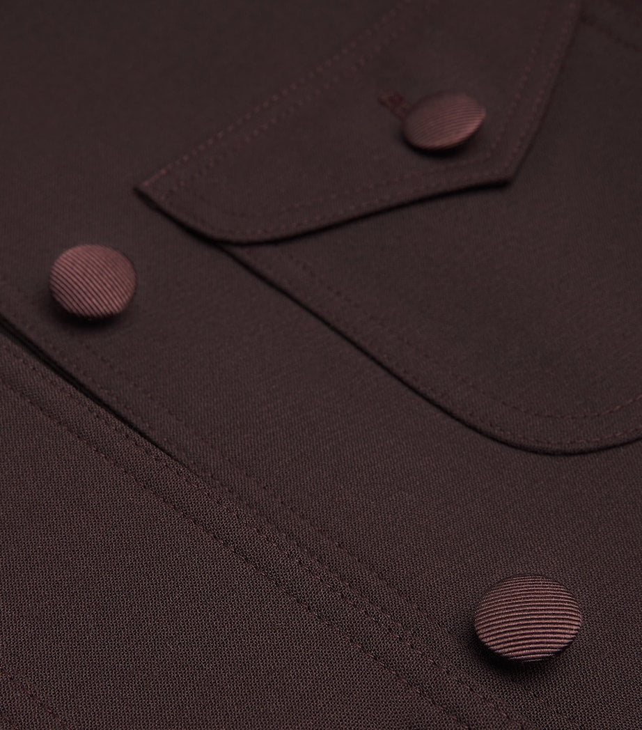 Burgundy Tailored Raja Jacket