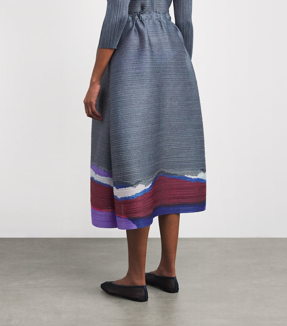 Grainy Colors Midi Skirt