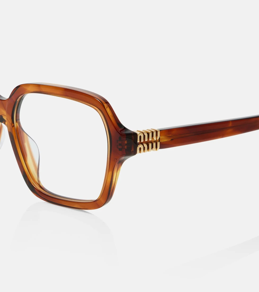 Miu Miu - نظارات مربعة بشعار