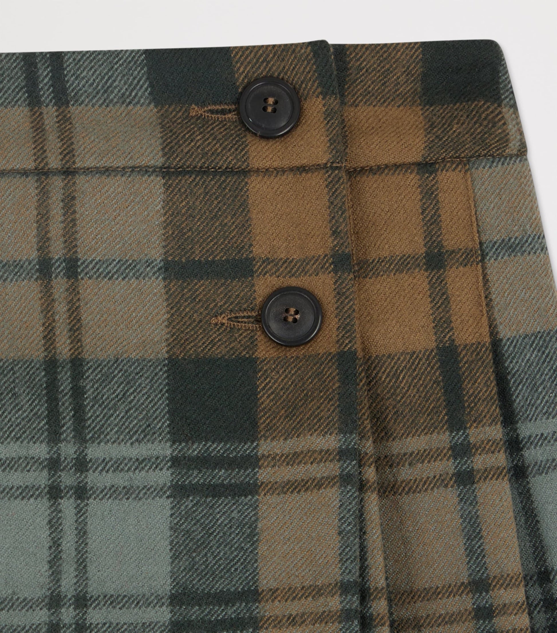 Wool Plaid Mini Skirt (4-8 Years)