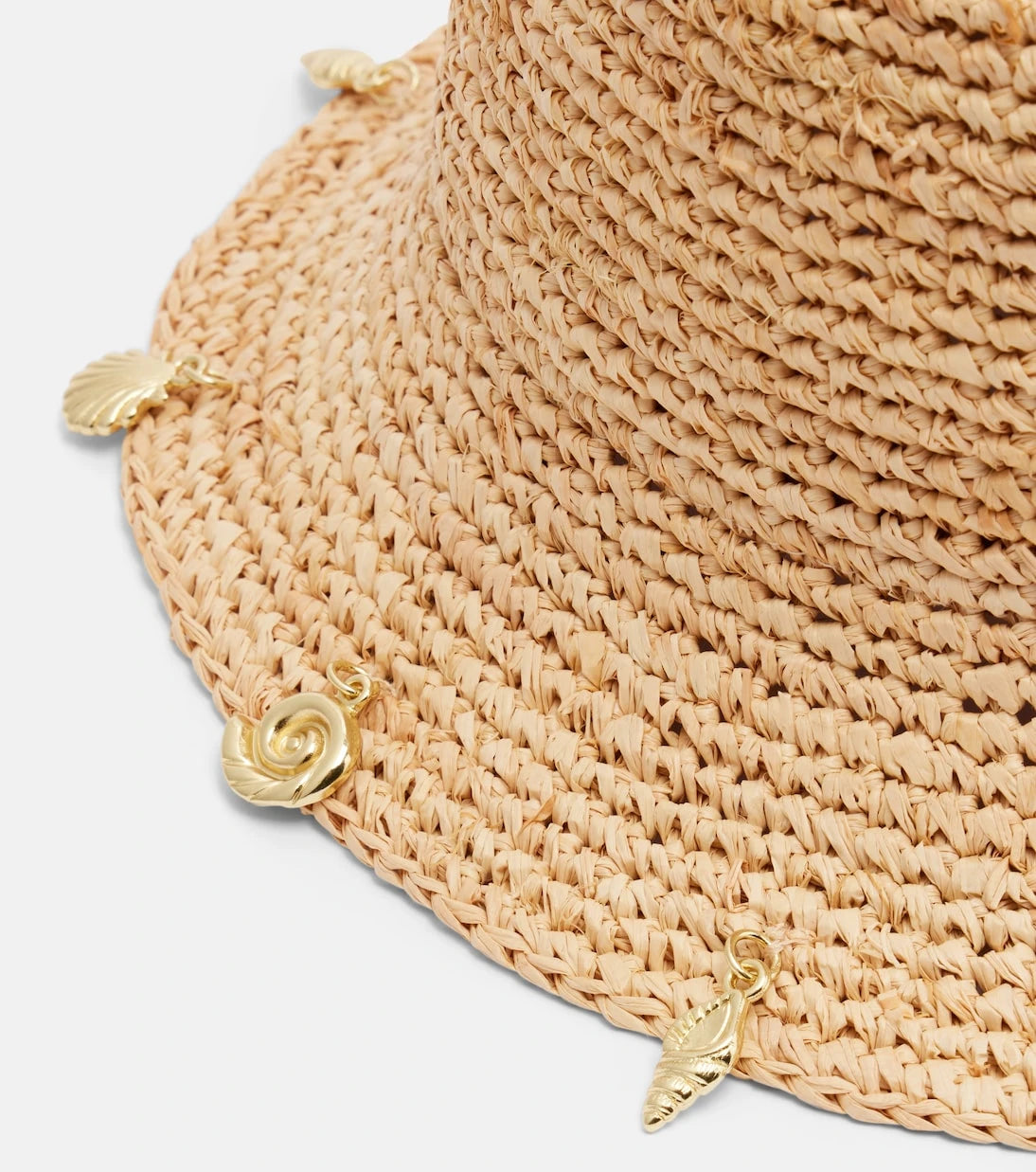 Oséree - Embellished raffia bucket hat