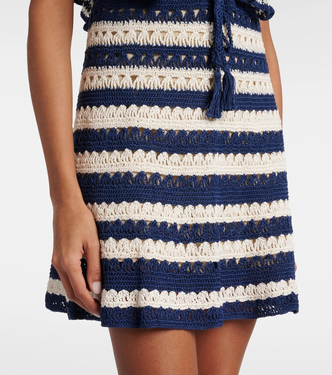 Anna Kosturova - Farrah crochet cotton minidress