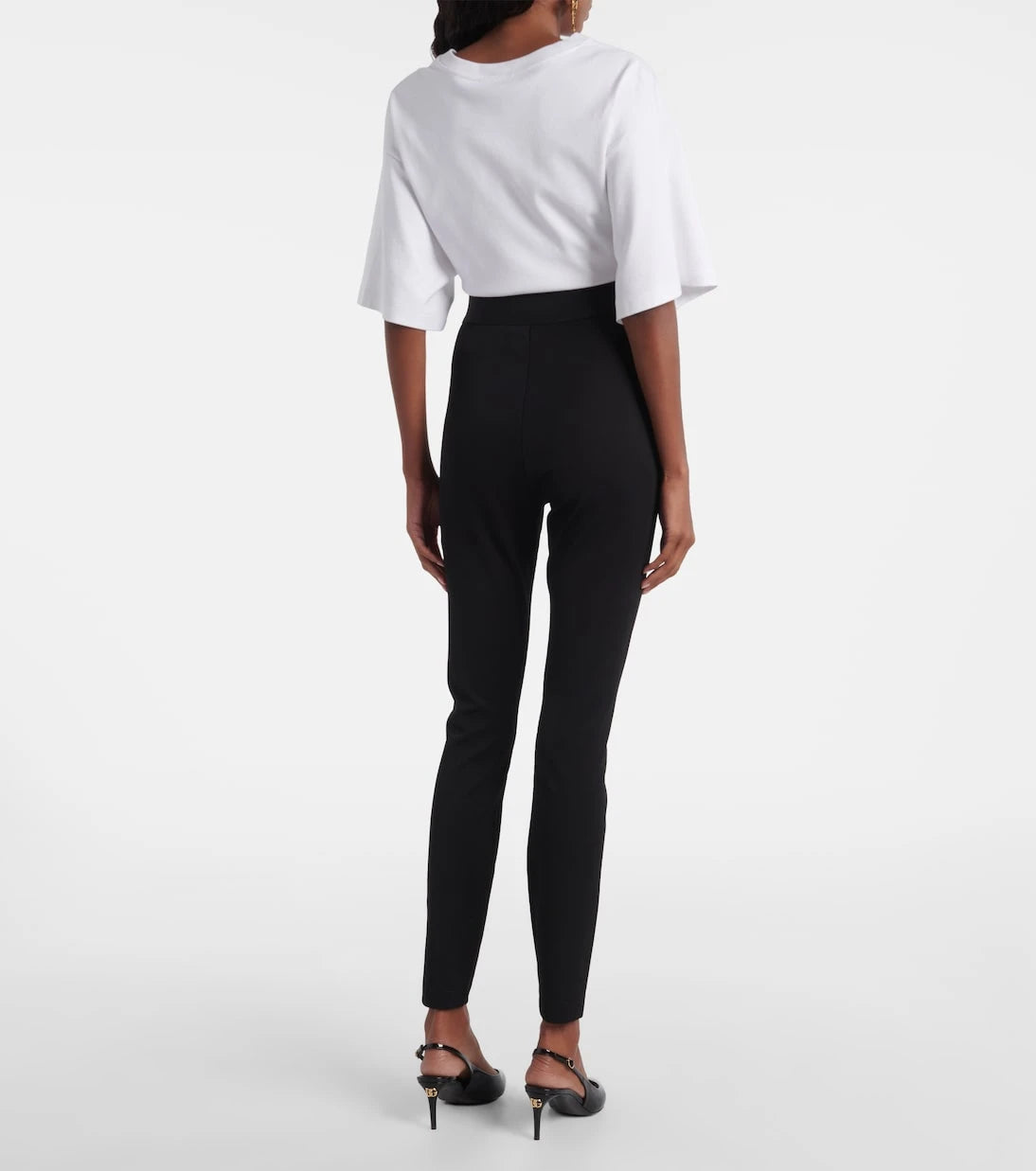 Dolce&Gabbana - Logo high-rise leggings