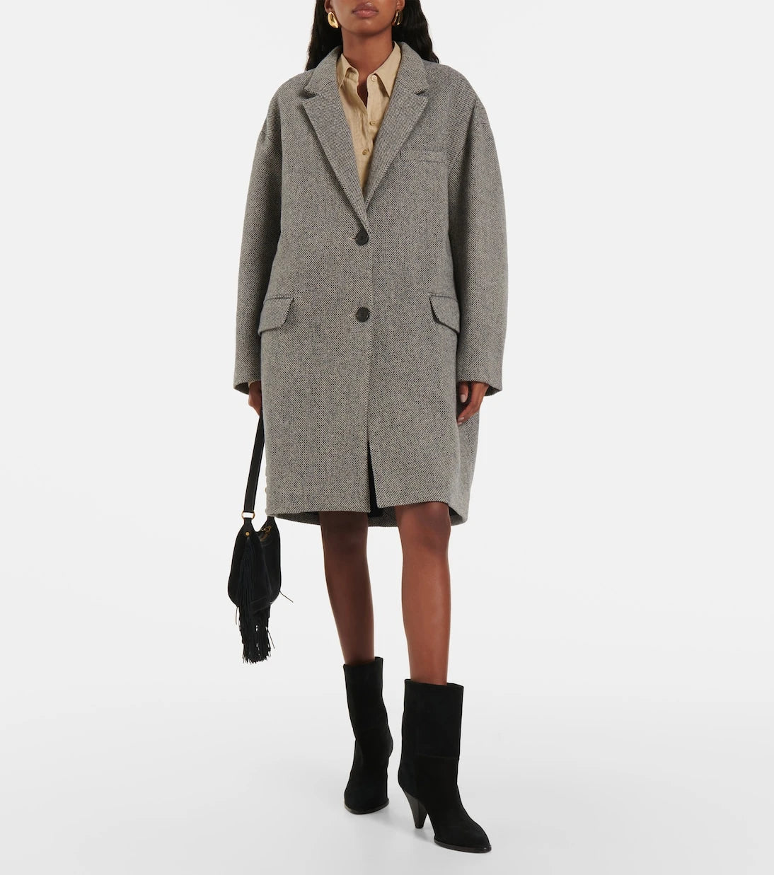 Marant Etoile - Limizag wool-blend coat