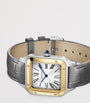 Extra Large Steel and Yellow Gold Santos-Dumont Watch 46.6mm