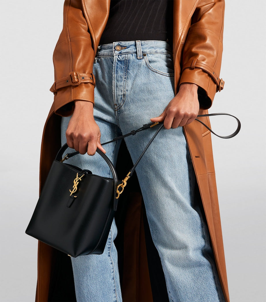 Saint Laurent Black Small Le 37 Bucket Bag