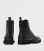 Leather Skiff Military Boots