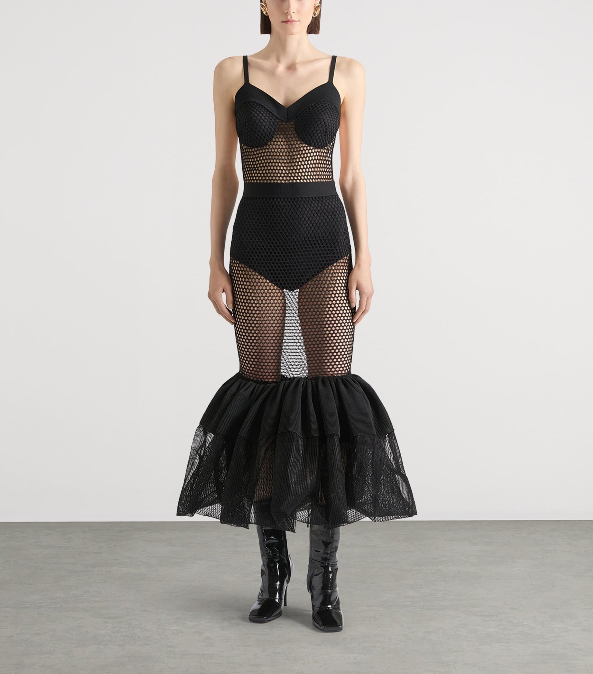 Givenchy Black Knit Midi Dress