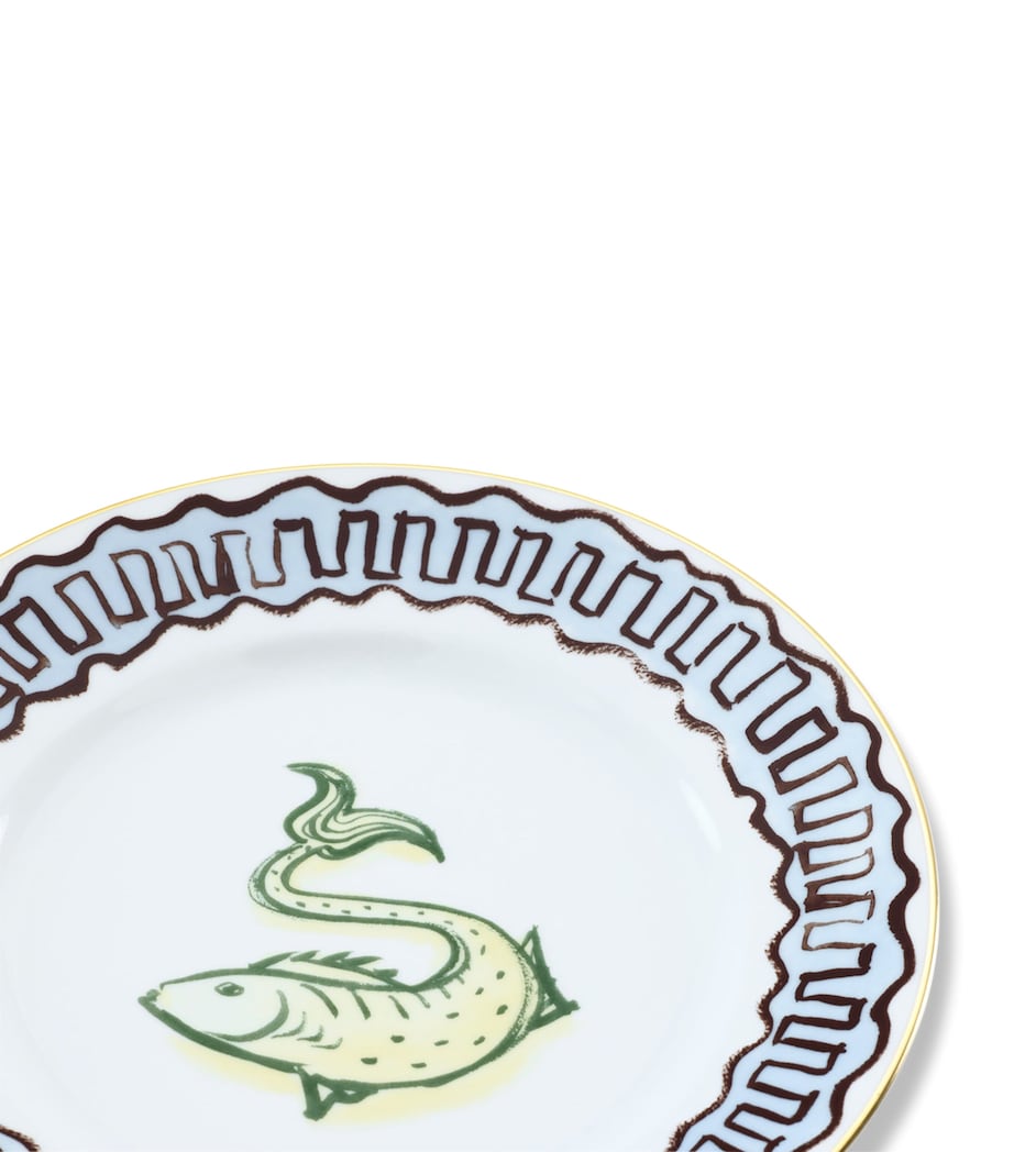 GINORI 1735 Porcelain Il Viaggio di Nettuno Dessert Plate (22cm)