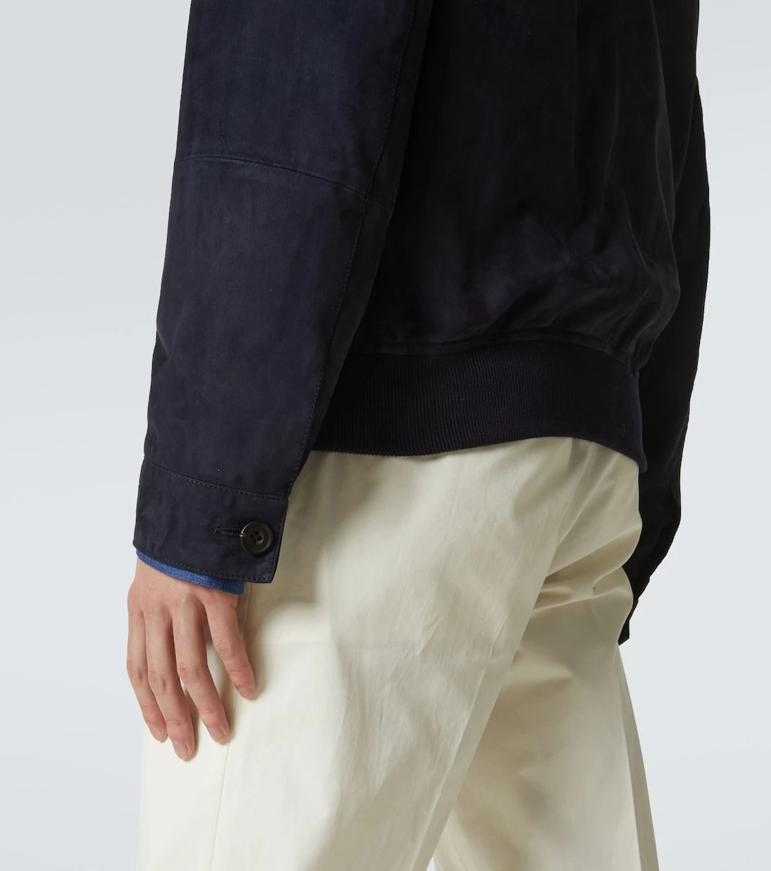 Rubinacci - Suede bomber jacket