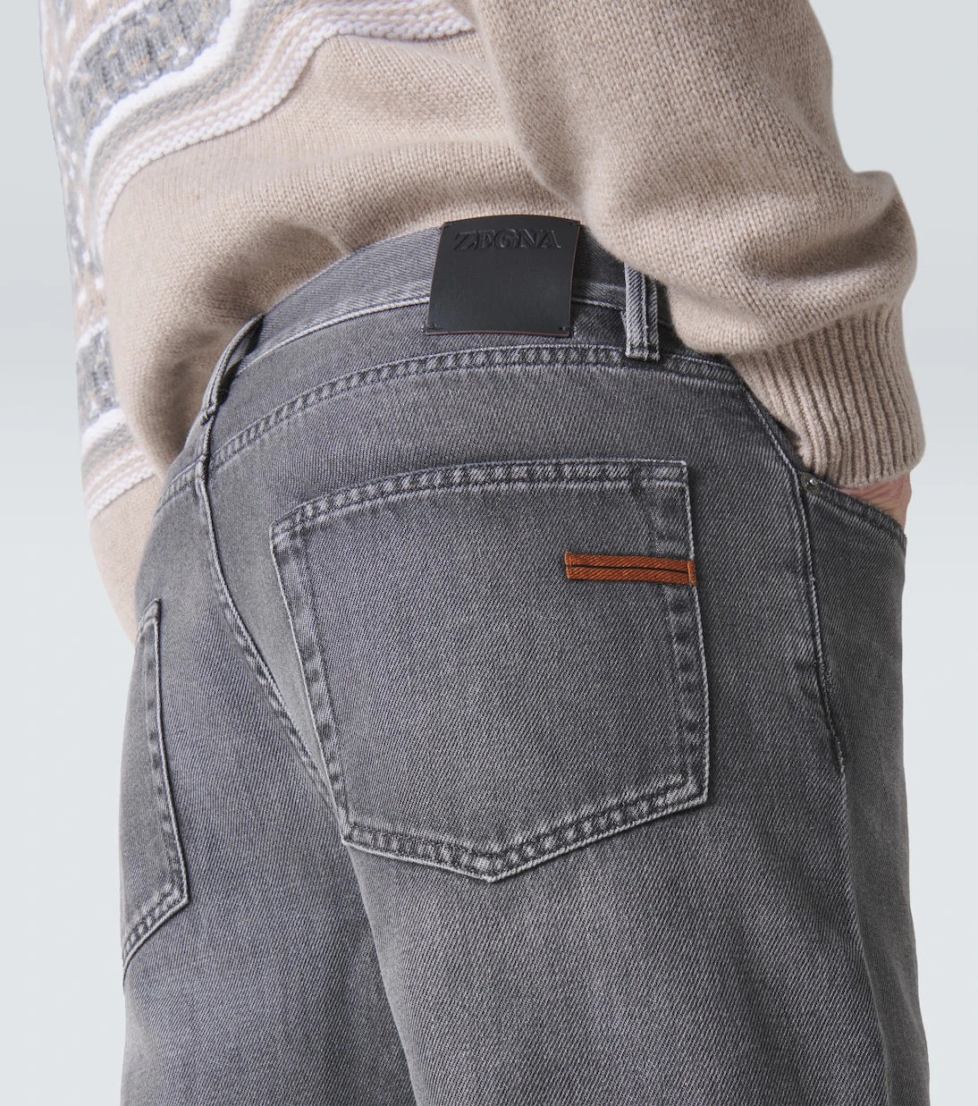 Zegna - Roccia faded straight jeans