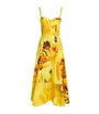 Tory Burch Yellow Stretch-Cotton Bee Midi Dress