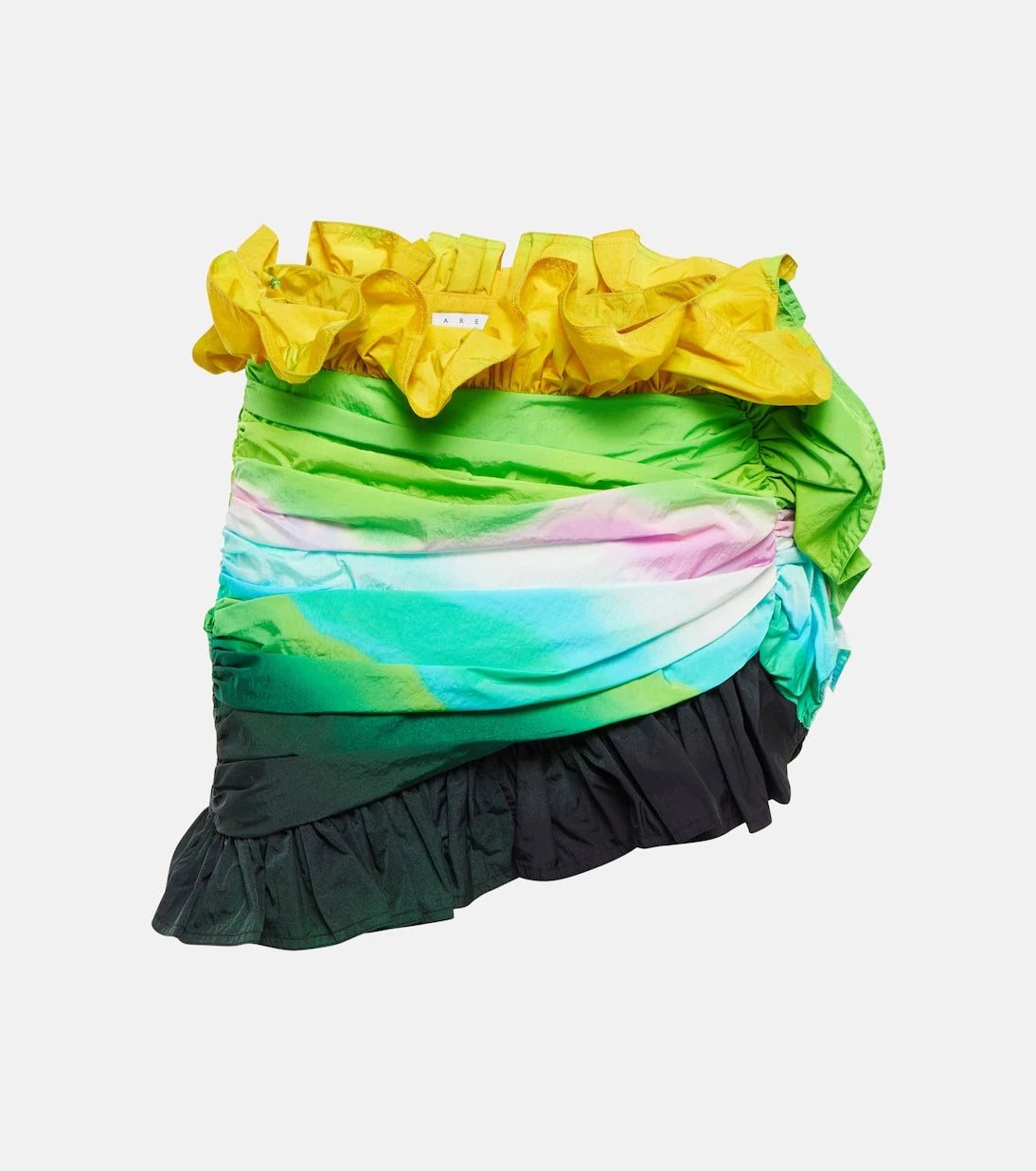Area - Ombré ruffled miniskirt