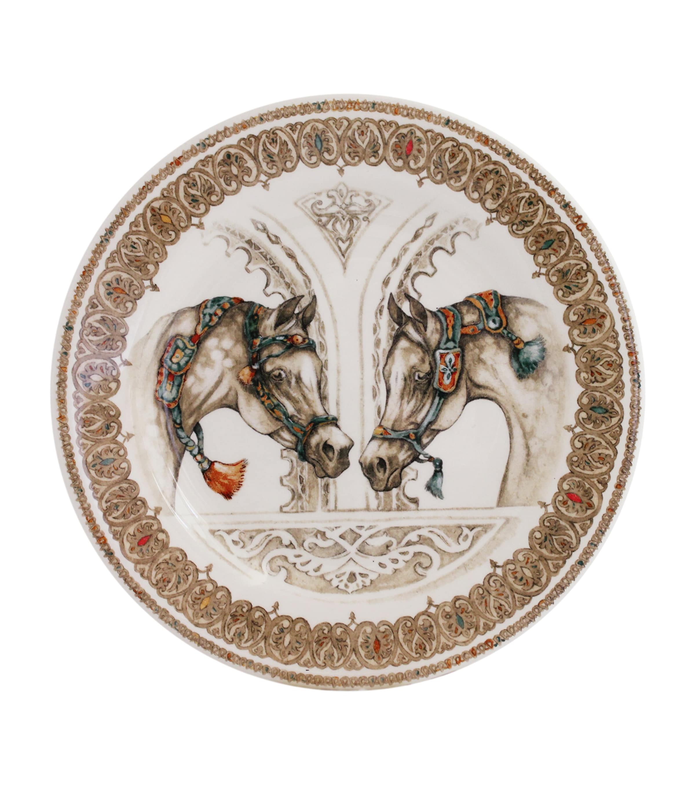 Set of 4 Chevaux du Vent Dessert Plates (22cm)