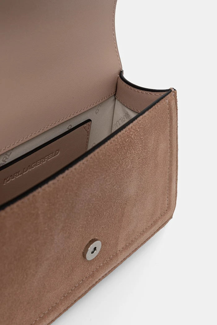 Karl Lagerfeld kadın süet crossbody çanta K/NOVA