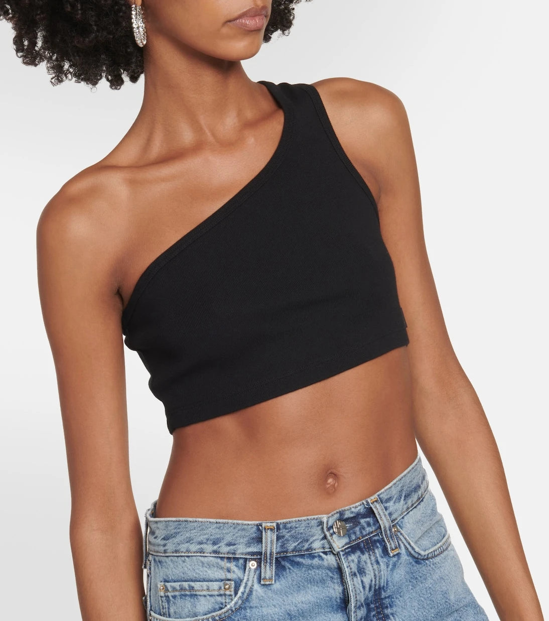 AG Jeans - x EmRata Miranda cotton-blend crop top