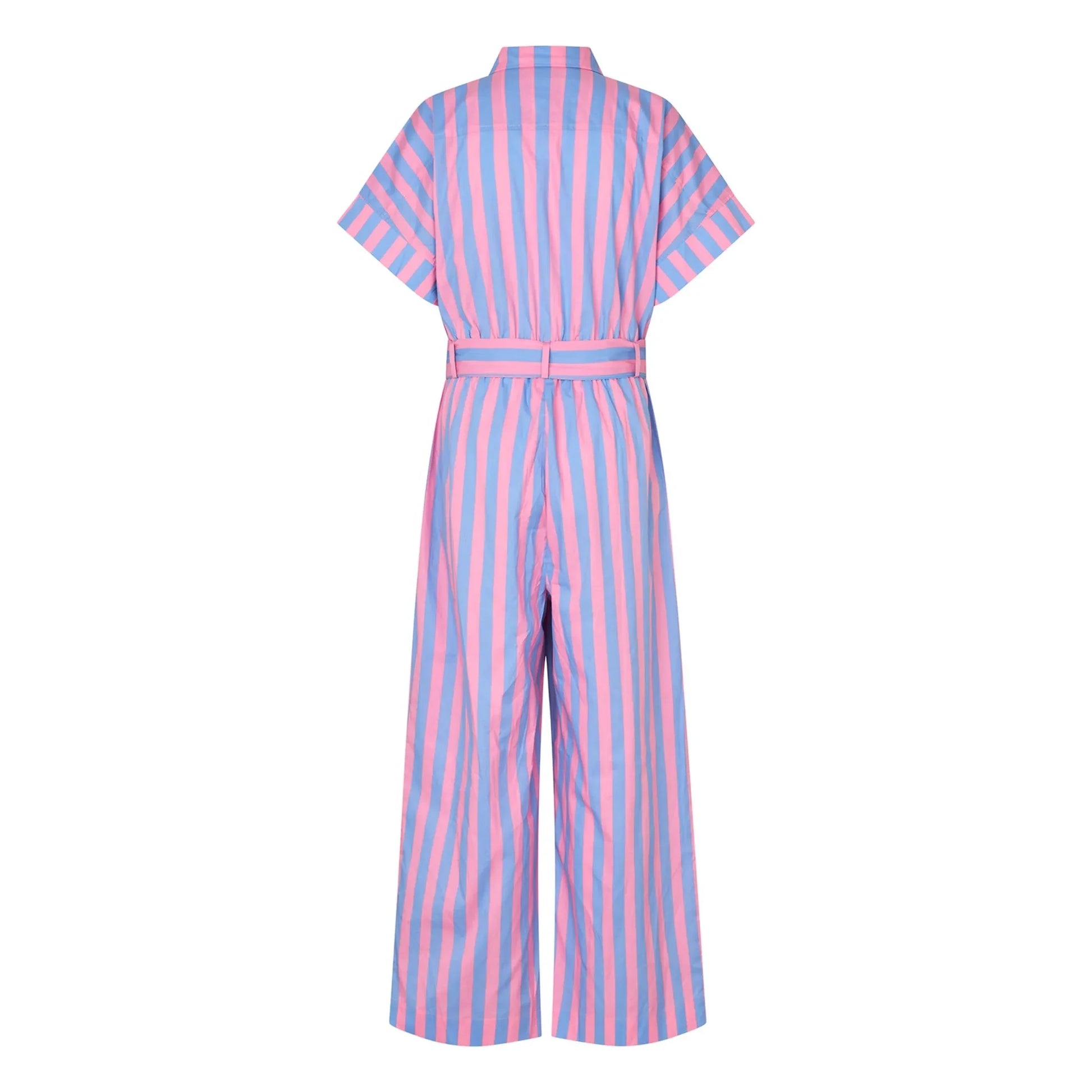 Lollys Laundry - Mathilde Cotton stripes jumpsuit | Pink