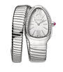 Stainless Steel and Diamond Serpenti Tubogas Watch 35mm