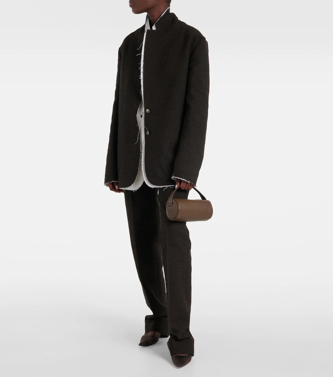 The Row - Round '90s leather shoulder bag