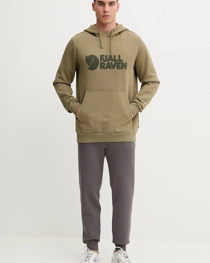 Fjallraven Logo Hoodie F84144 622 Pamuklu Kapüşonlu Sweatshirt