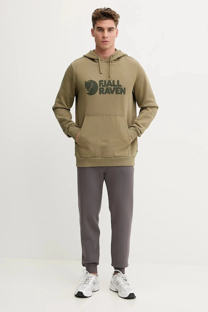 Fjallraven Logo Hoodie F84144 622 Pamuklu Kapüşonlu Sweatshirt