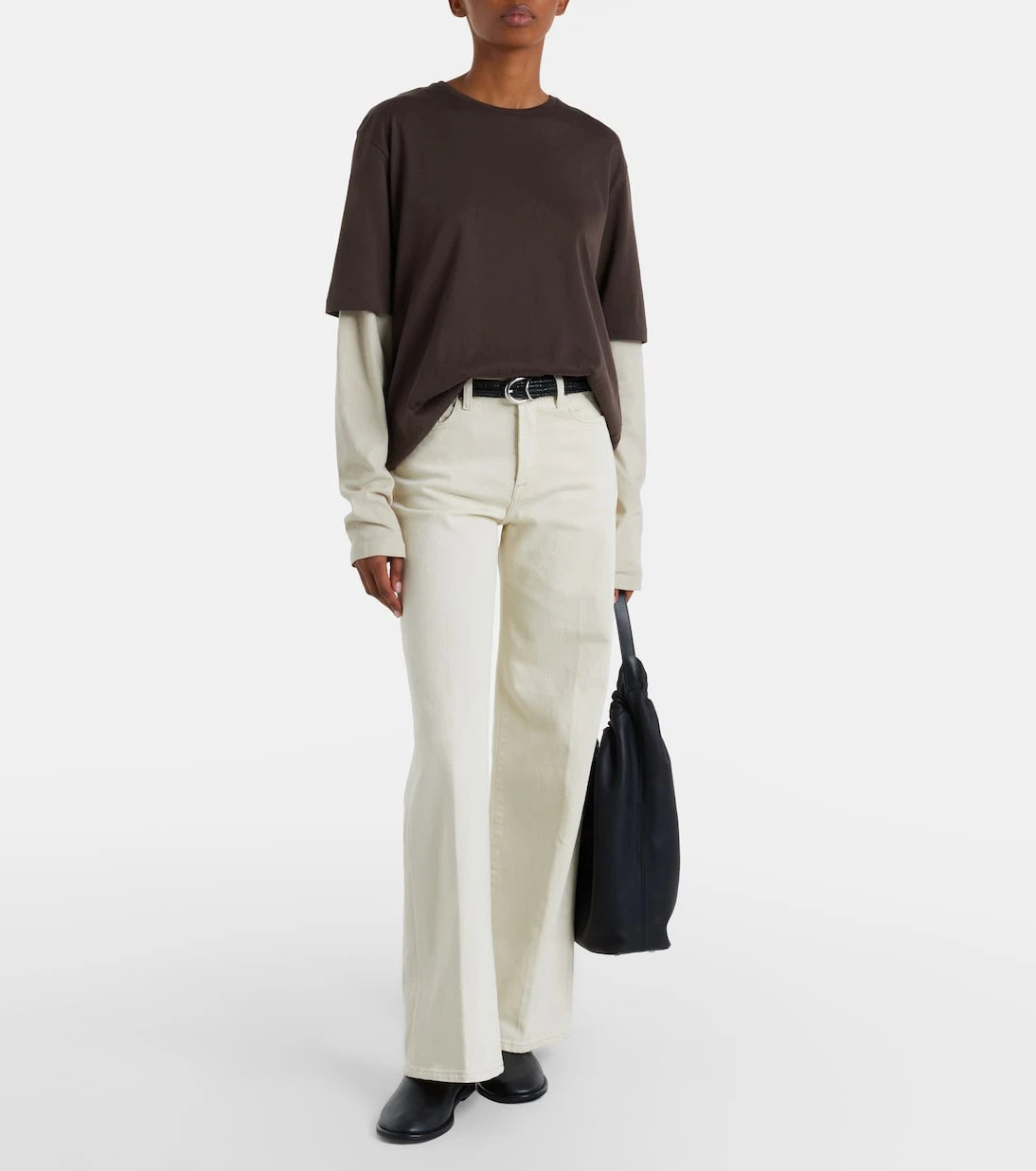 7 For All Mankind - Lotta Tailorless wide-leg jeans