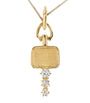 Jade Trau Yellow Gold and Diamond Mini Catherine Key Charm