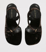 DRIES VAN NOTEN Brown Velvet Abstrack Slingback Heels 95