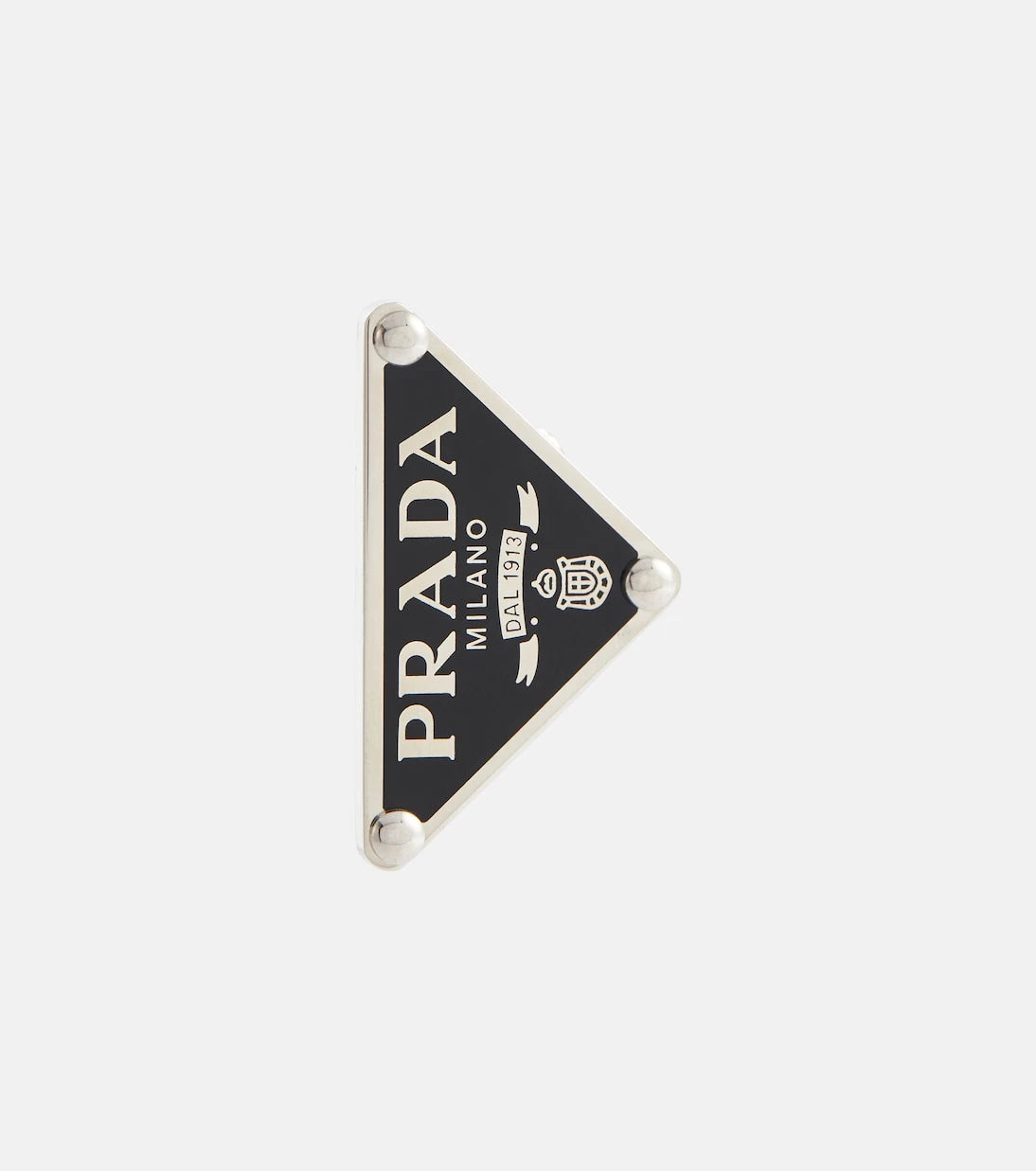 Prada - Logo clip-on single earring