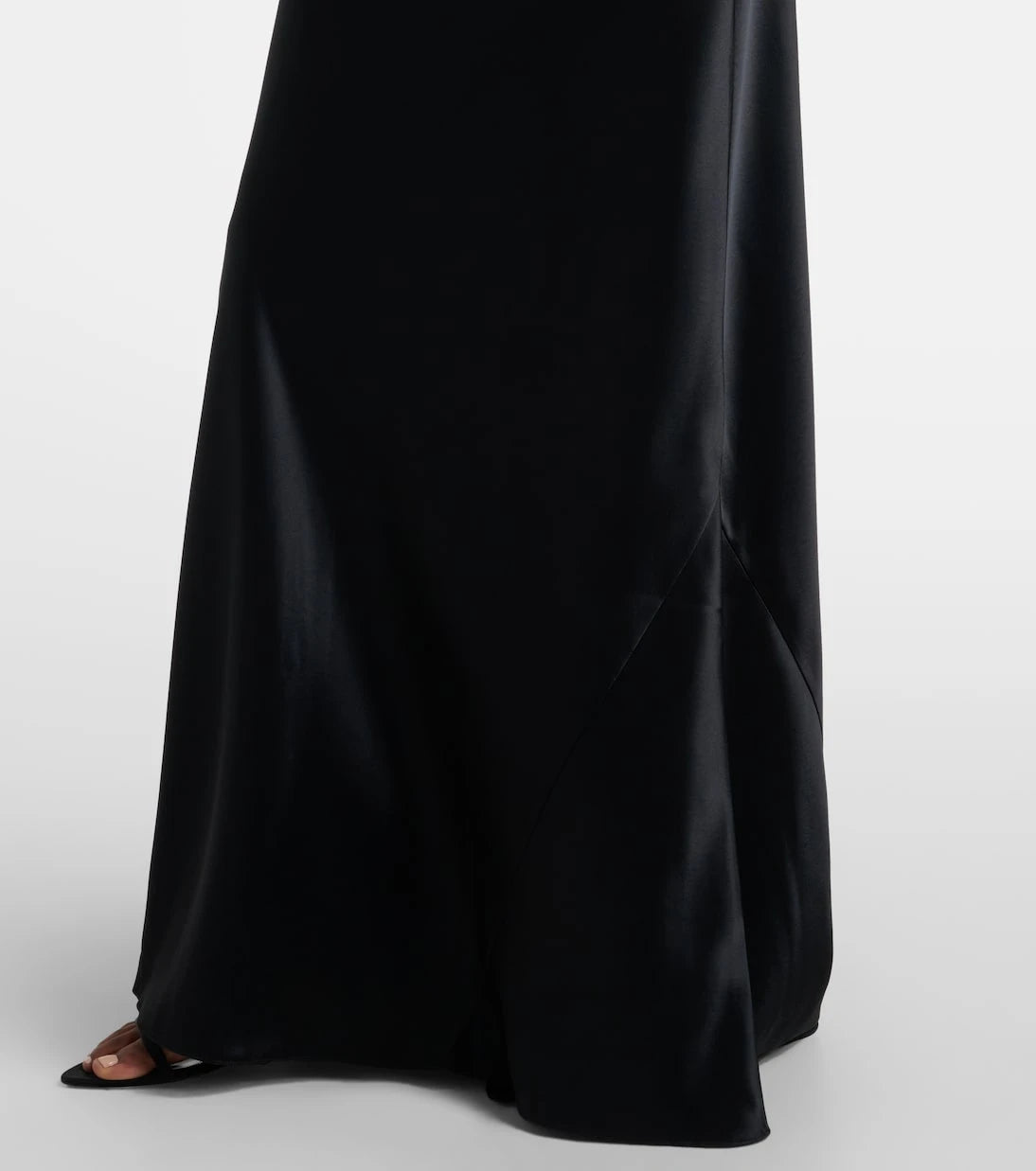 Galvan - Satin halter neck gown