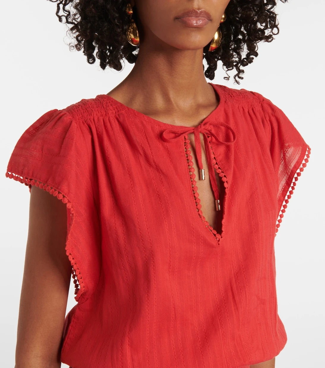 Melissa Odabash - Keri tiered cotton minidress