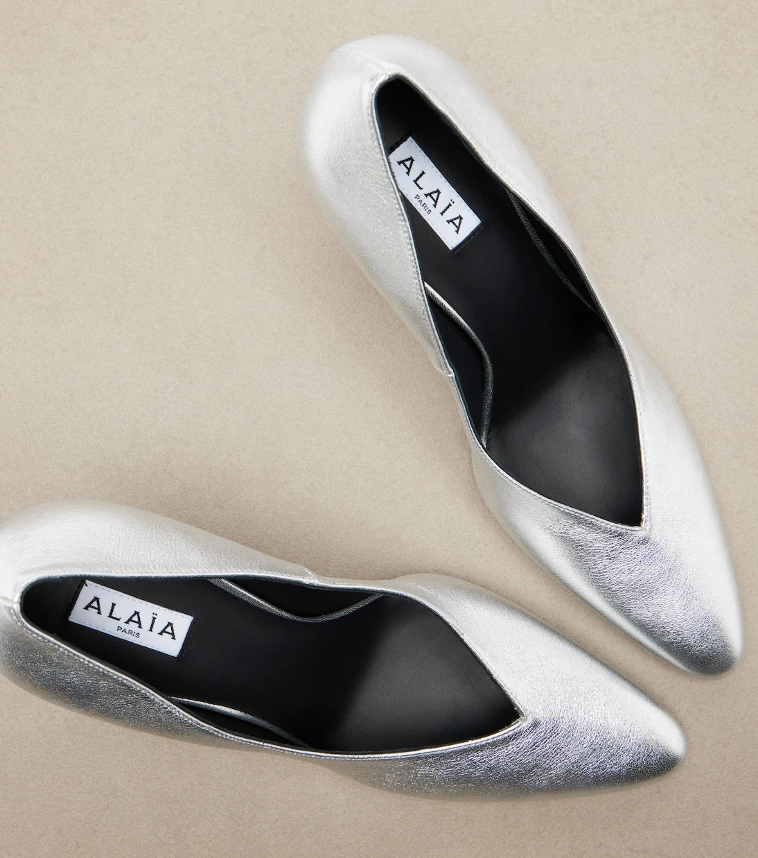Alaïa - Metallic leather pumps
