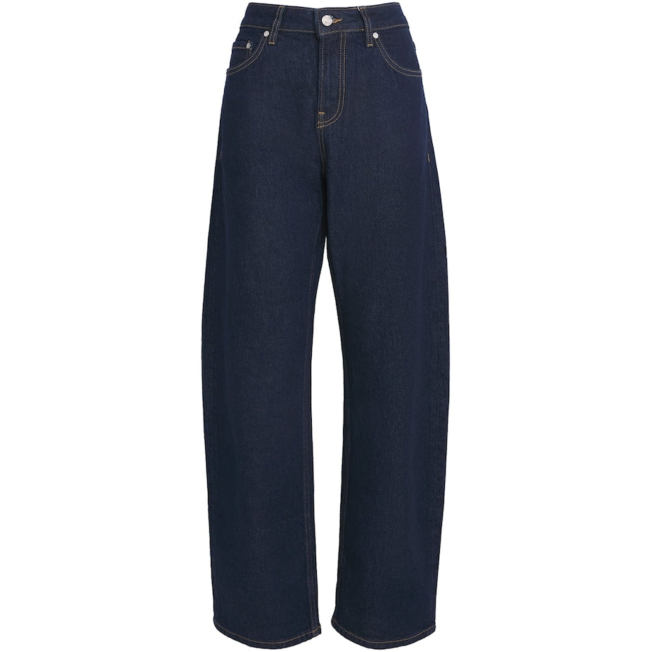 EB Denim Navy Alida Barrel-Leg Jeans