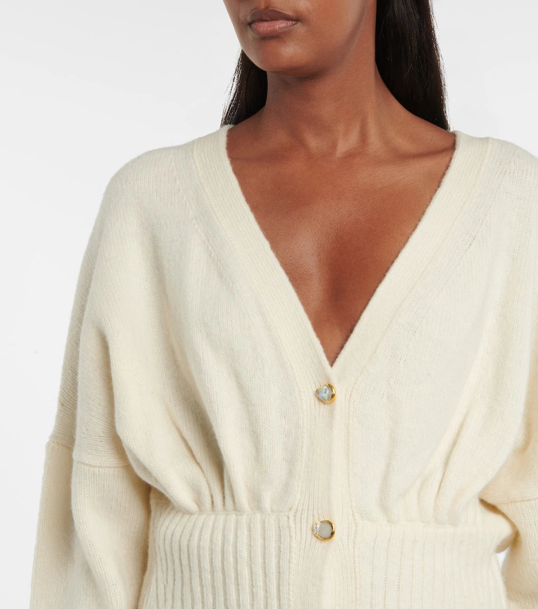 Galvan - Luna wool and cashmere-blend cardigan