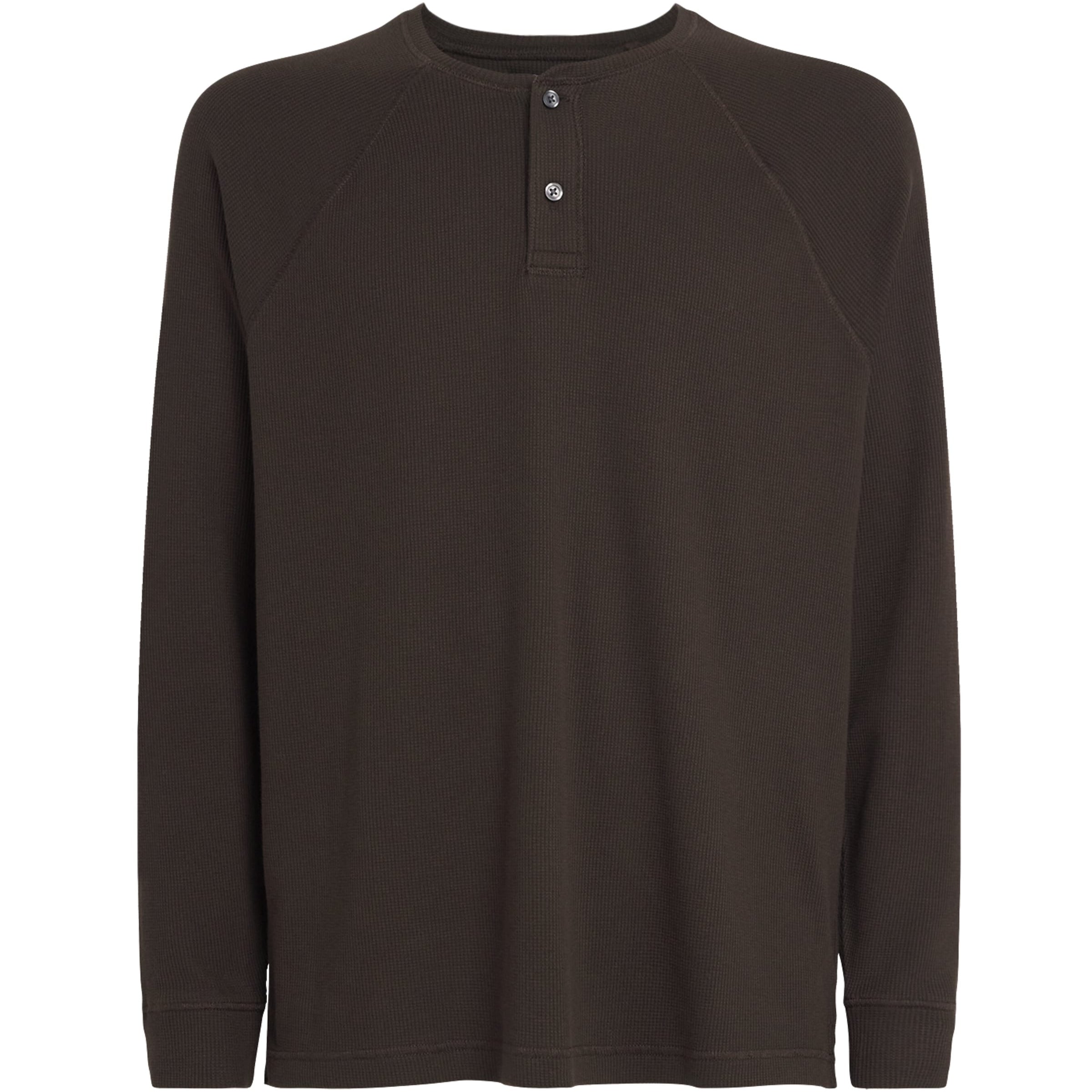 Long-Sleeved Henley Top