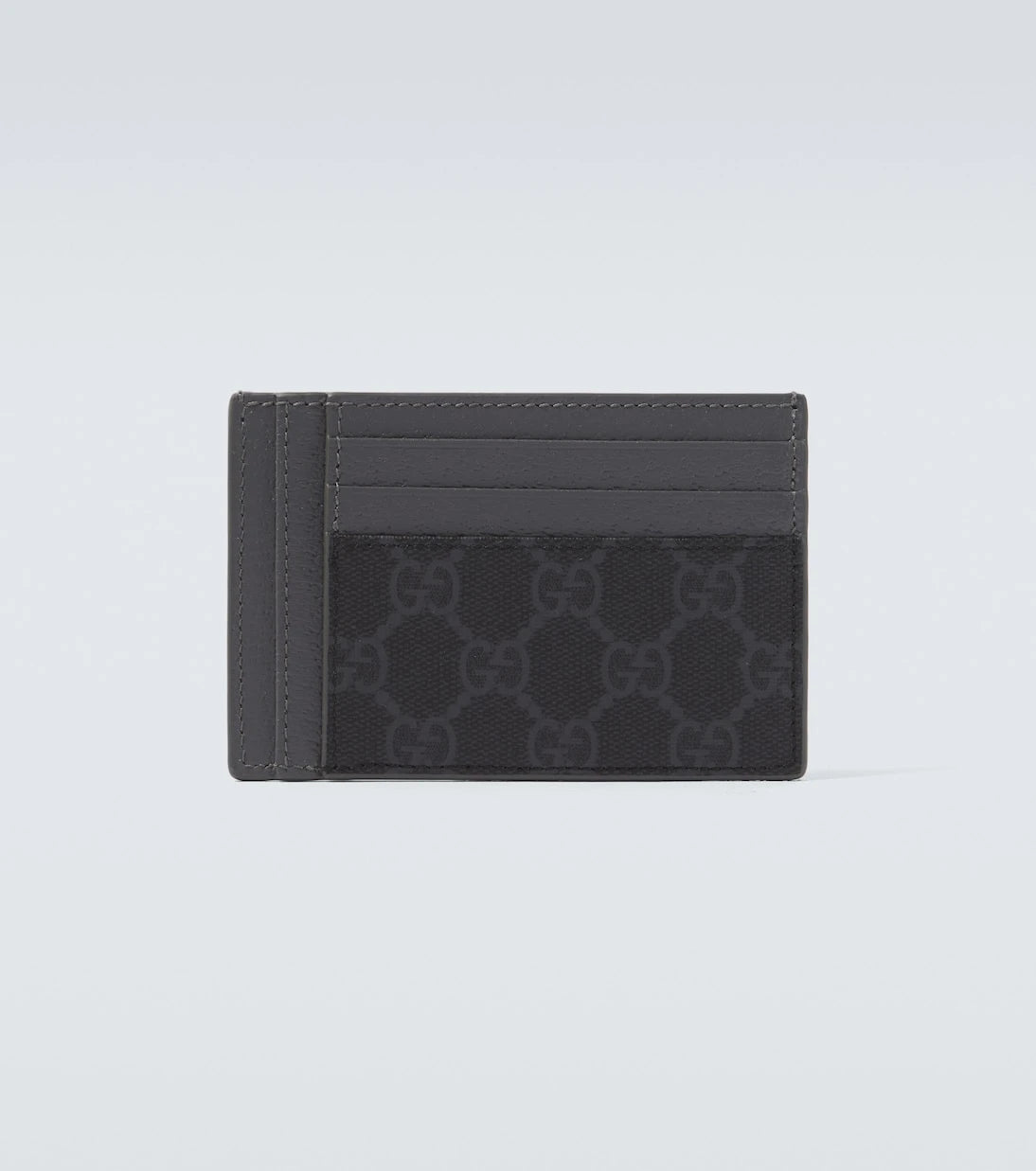 Gucci - حامل بطاقات من قماش GG والجلد