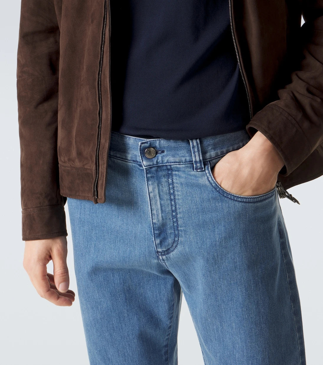 Canali - بنطلون جينز بقصة ضيقة