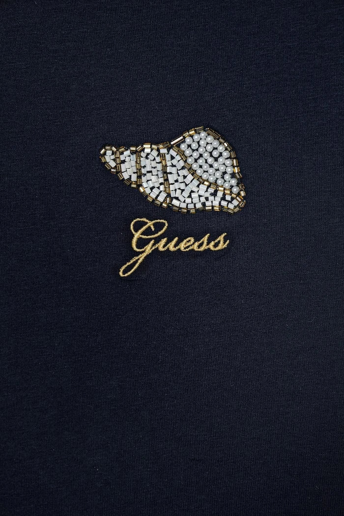 Guess çocuklar için pamuk ve elastan tişört