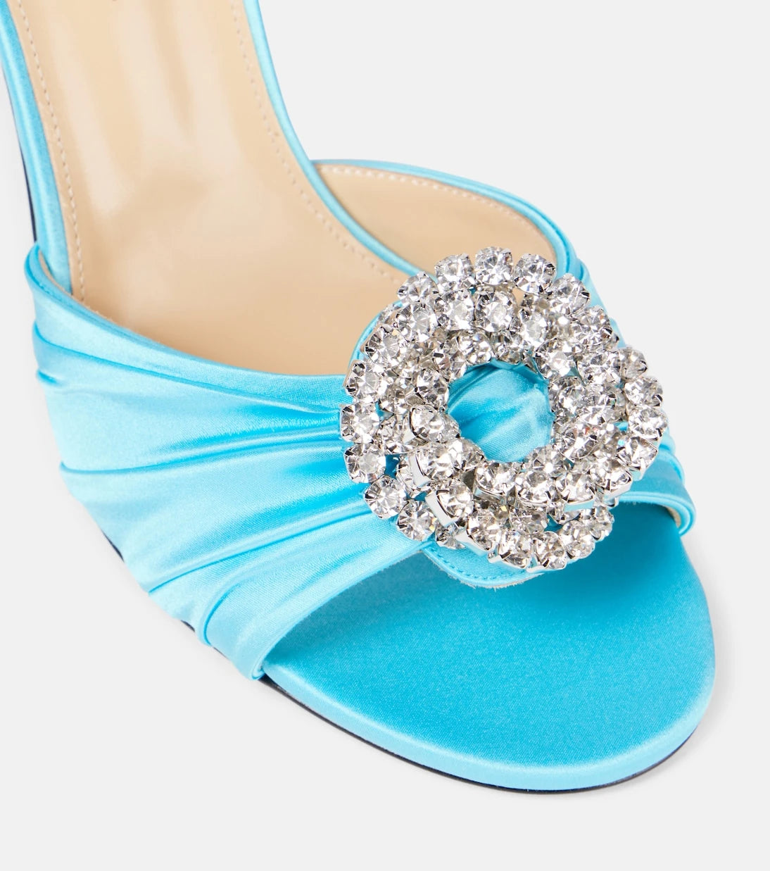 Mach & Mach - Galaxy embellished tulle mules