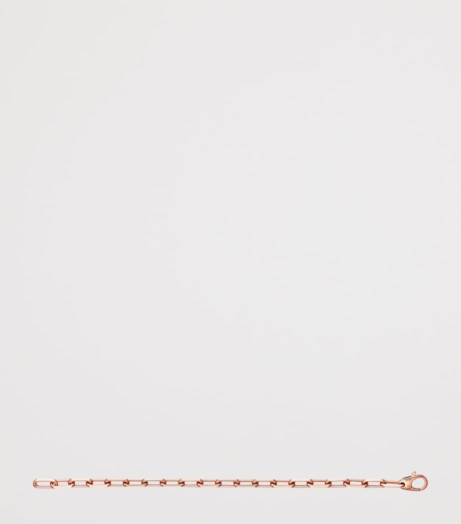 Medium Rose Gold Santos de Cartier Chain Bracelet