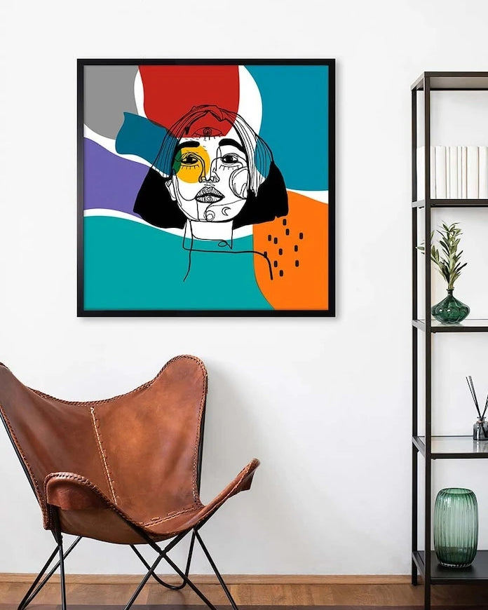 Репродукция върху хартия в рамка 70x70 cm