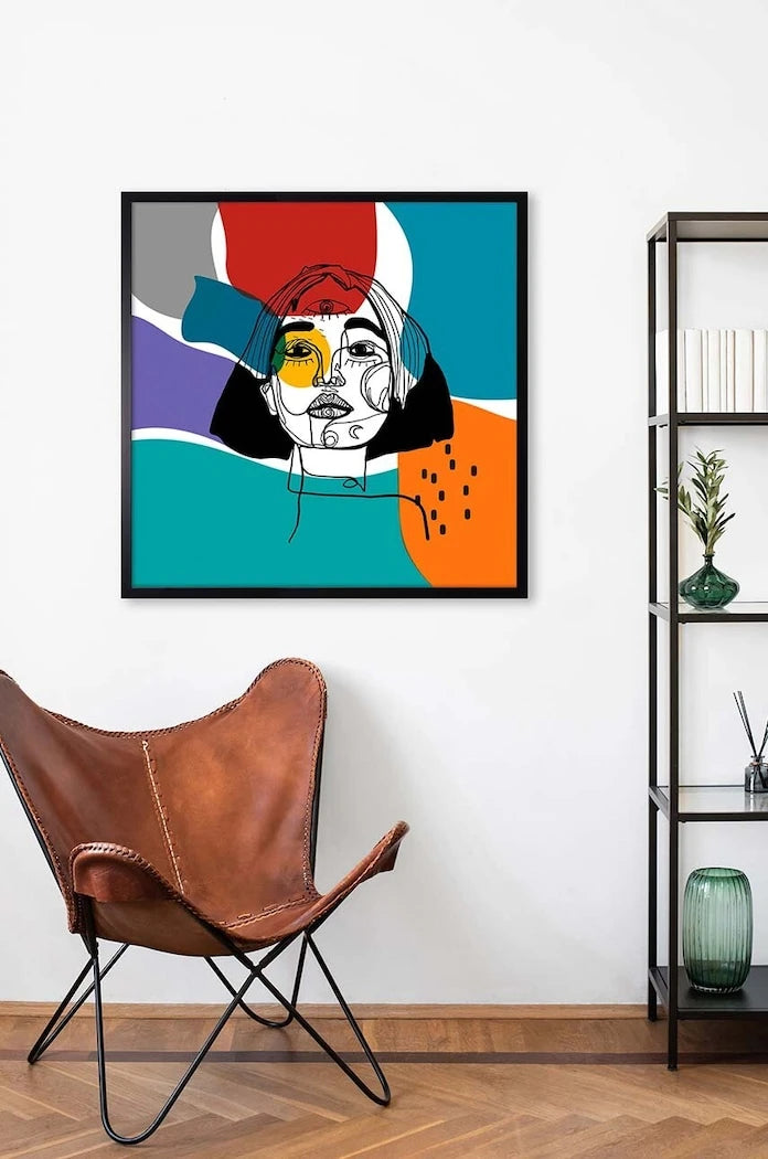 Репродукция върху хартия в рамка 70x70 cm
