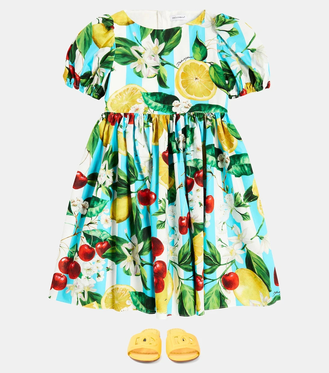 Dolce&Gabbana Kids - Printed cotton dress