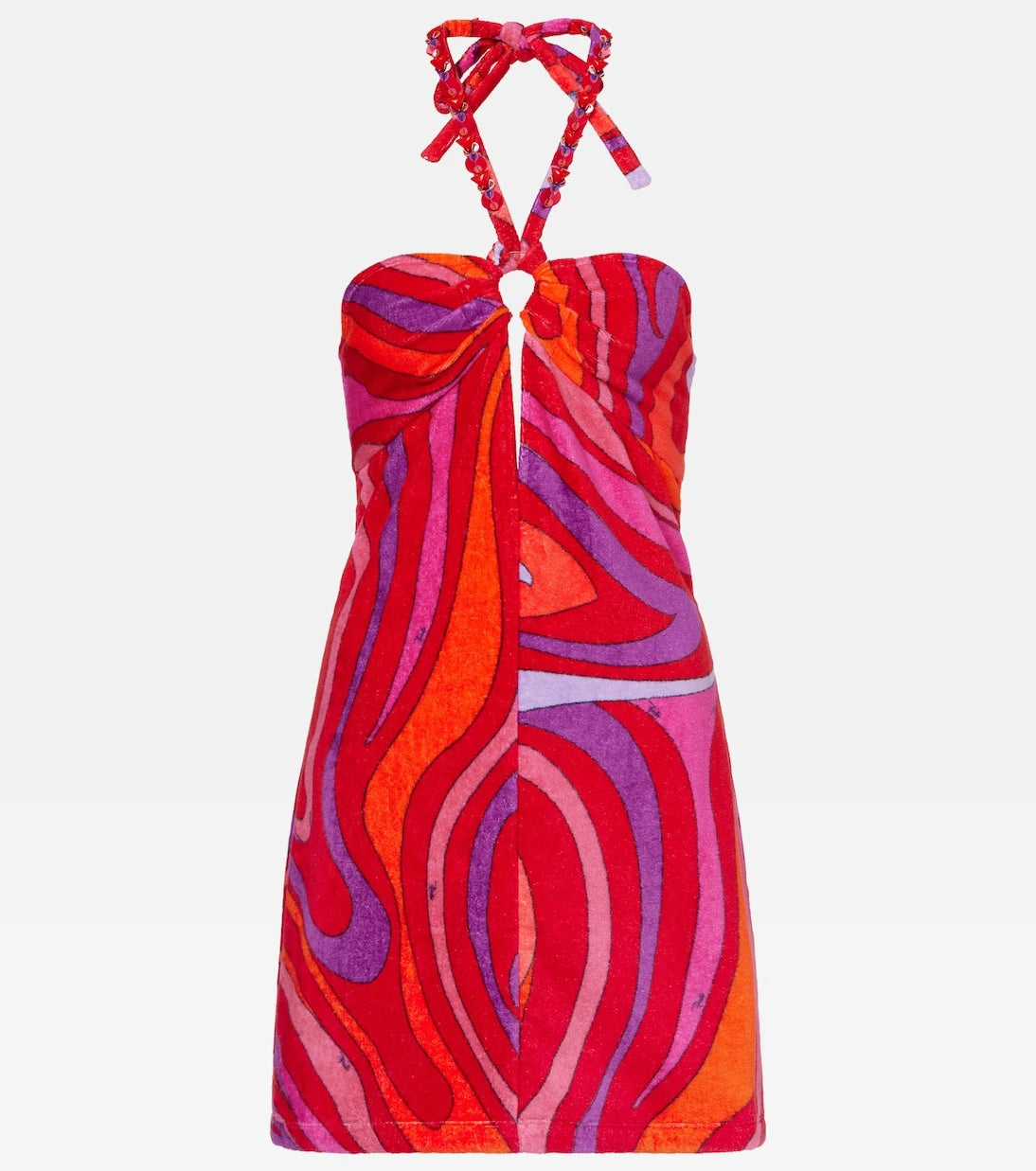 Pucci - Marmo embellished cotton terry minidress