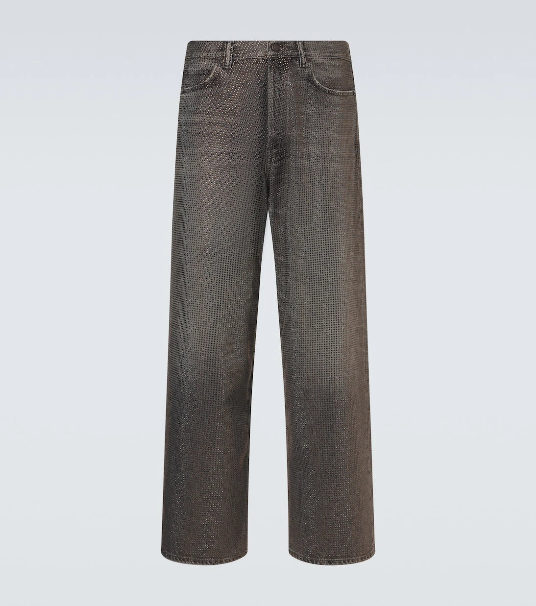 Acne Studios - جينز واسع الساقين مزين بطبعة 1981