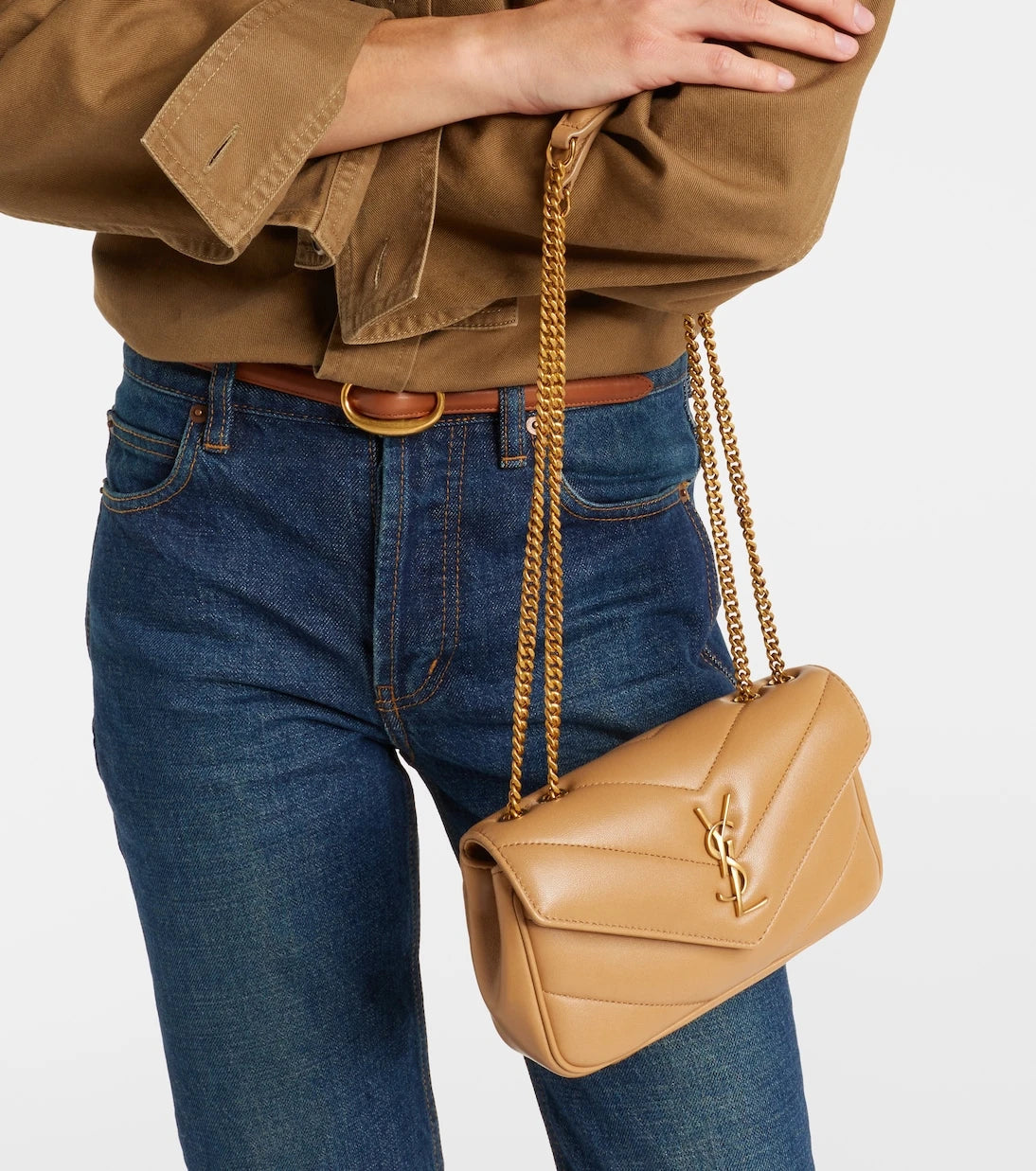 Saint Laurent - Loulou Mini leather shoulder bag