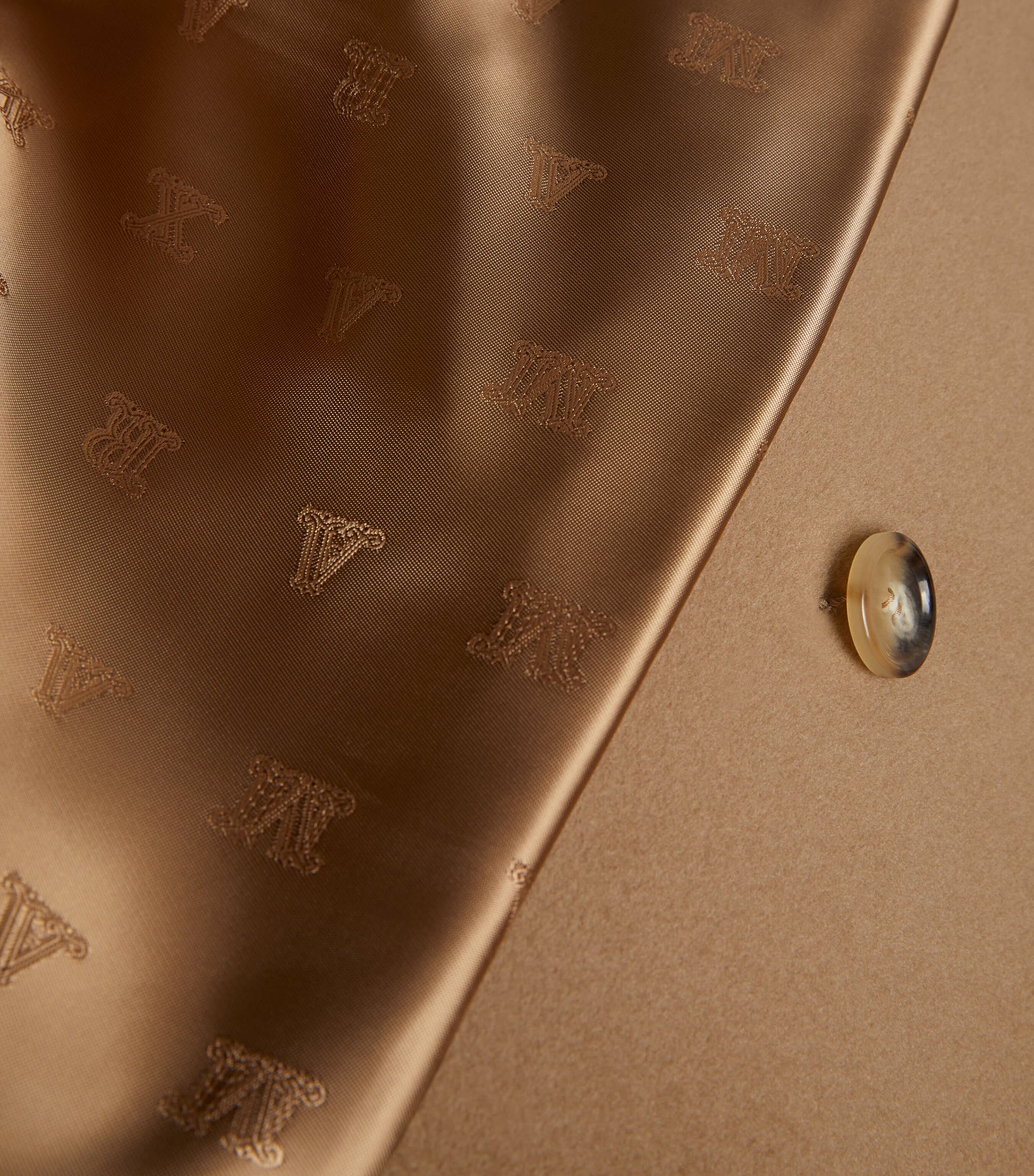 Max Mara Beige Wool-Cashmere Rebus Coat