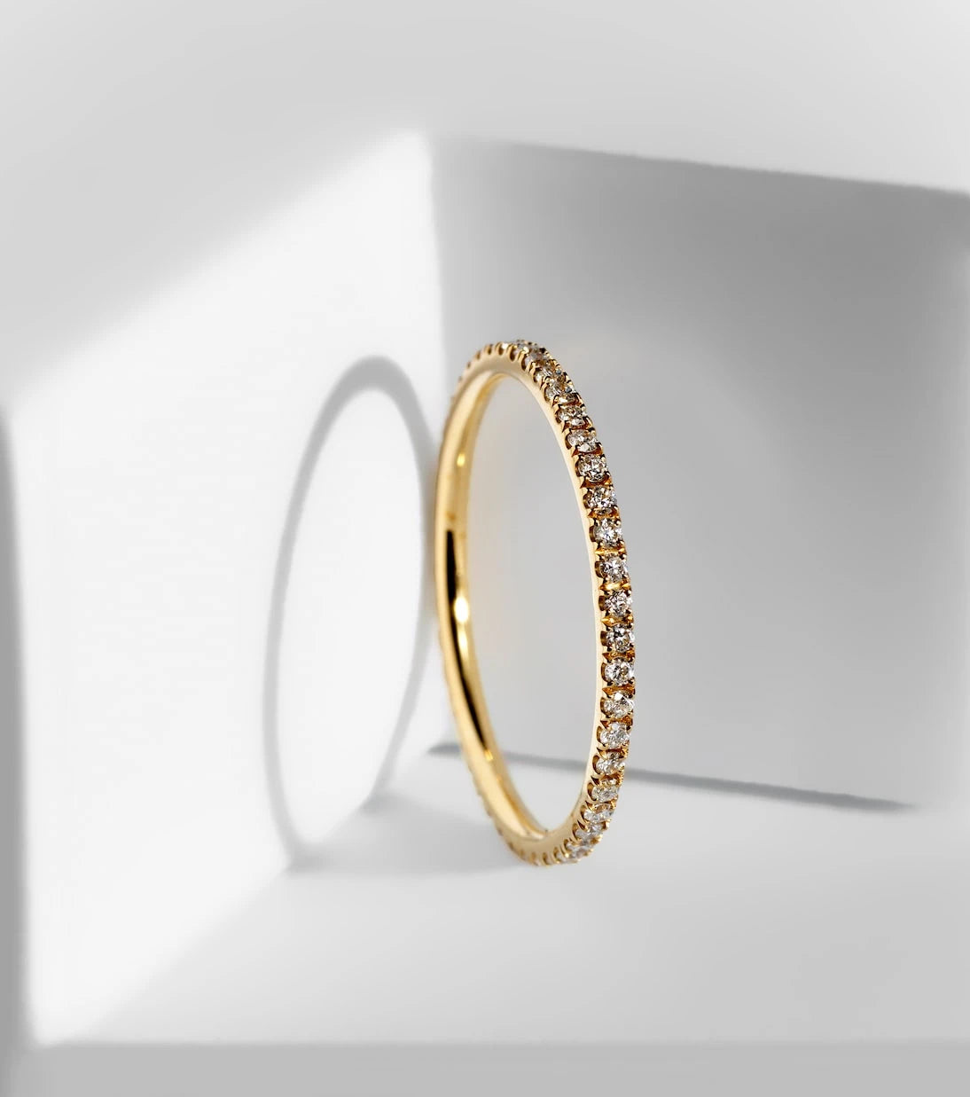Ileana Makri - Thread Band 18kt gold ring with diamonds