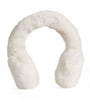 Yves Salomon White Rex Rabbit Fur Earmuffs